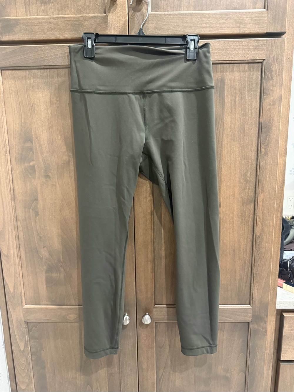 Lululemon Wonder Under Olive Green Active Leggings